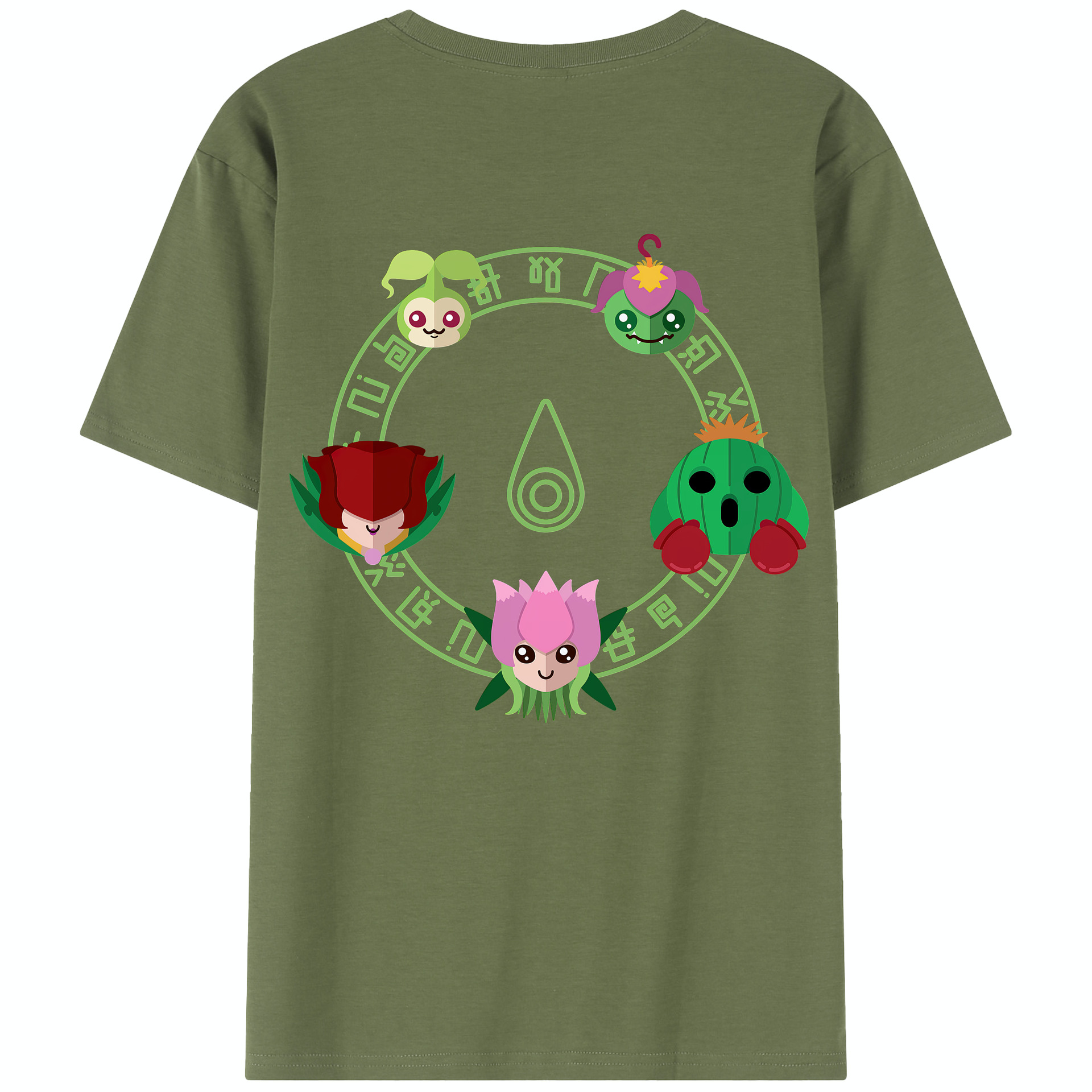 （画像用） Digimon デジタルモンスター/デジモン 綿100％半袖Tシャツ（背面プリント）